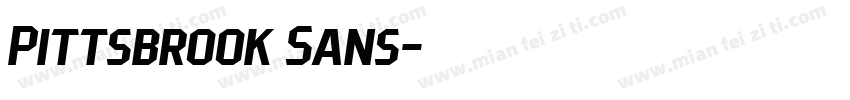 Pittsbrook Sans字体转换